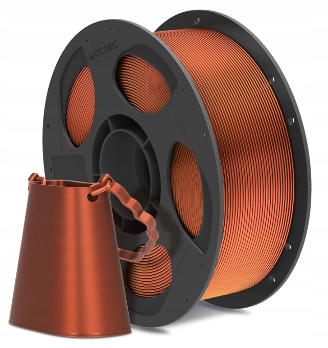 Filament Anycubic Pla Silk Copper Miedziany 1kg Błyszczący Trwały
