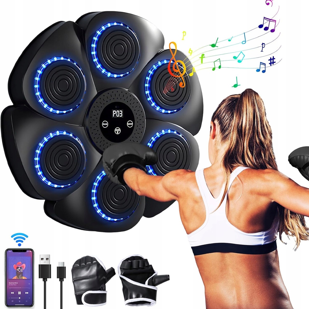 Bluetooth Elektronická Hudba Boxerský Štít S 9 Režimy A 18 Rychlostmi
