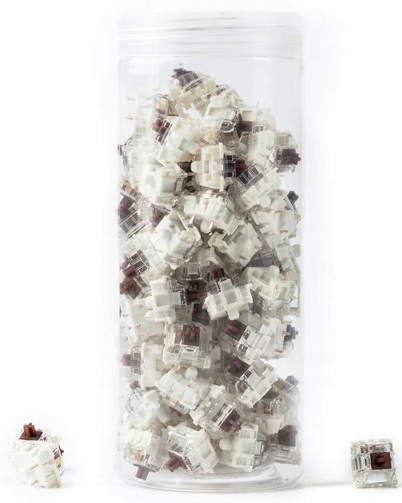 Gateron Brown Pro 3.0 Lubed Tactile Switch Przełączniki Mechaniczne Big Box