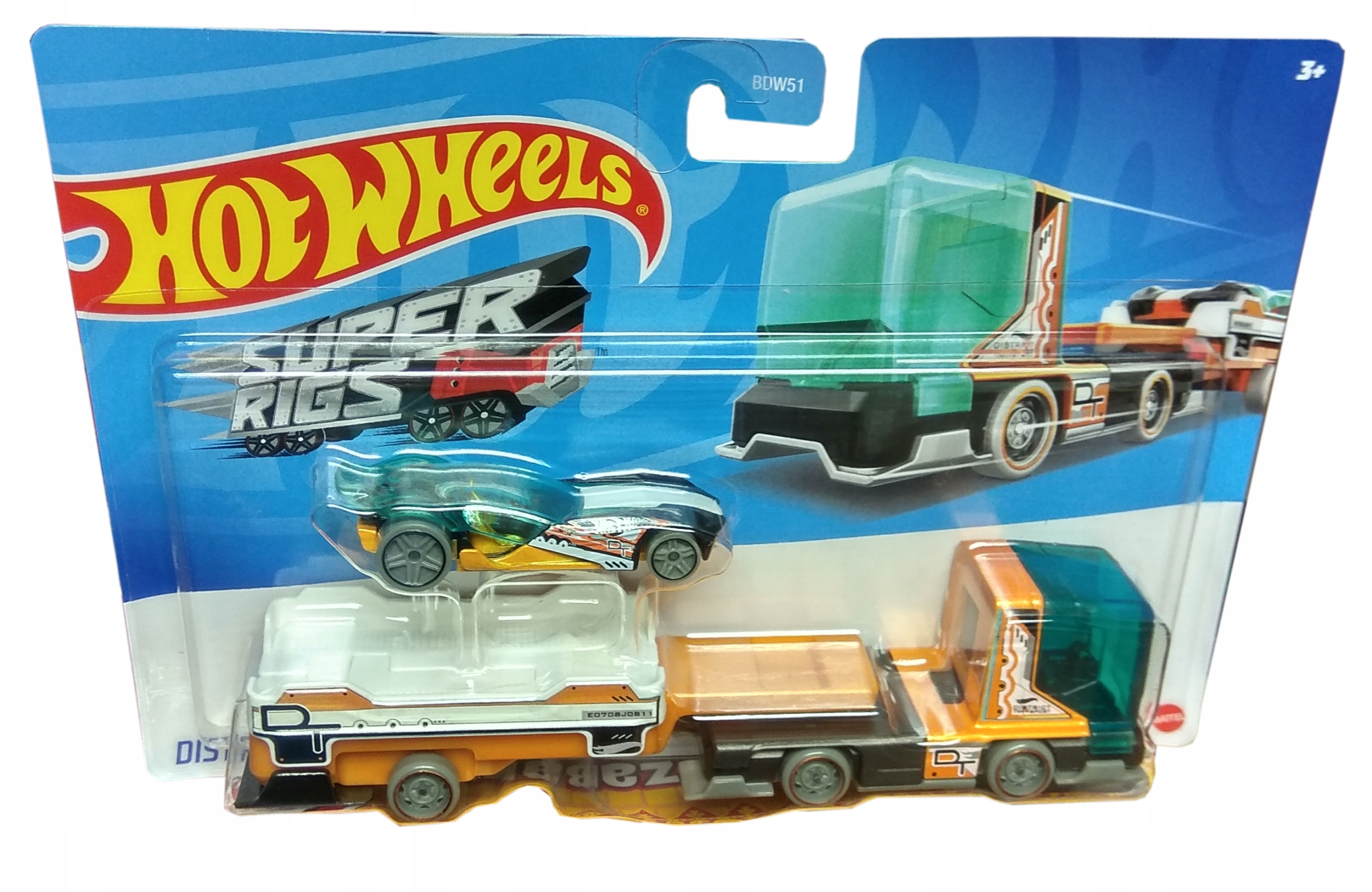 

BDW51 Hot wheels ciężarówka laweta auto District T