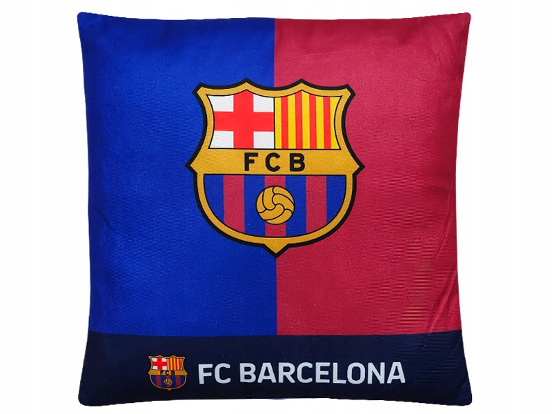 Poduszka Dwustronna Jasiek Fc Barcelona Blaugrana 35 x 35 Mikrofibra