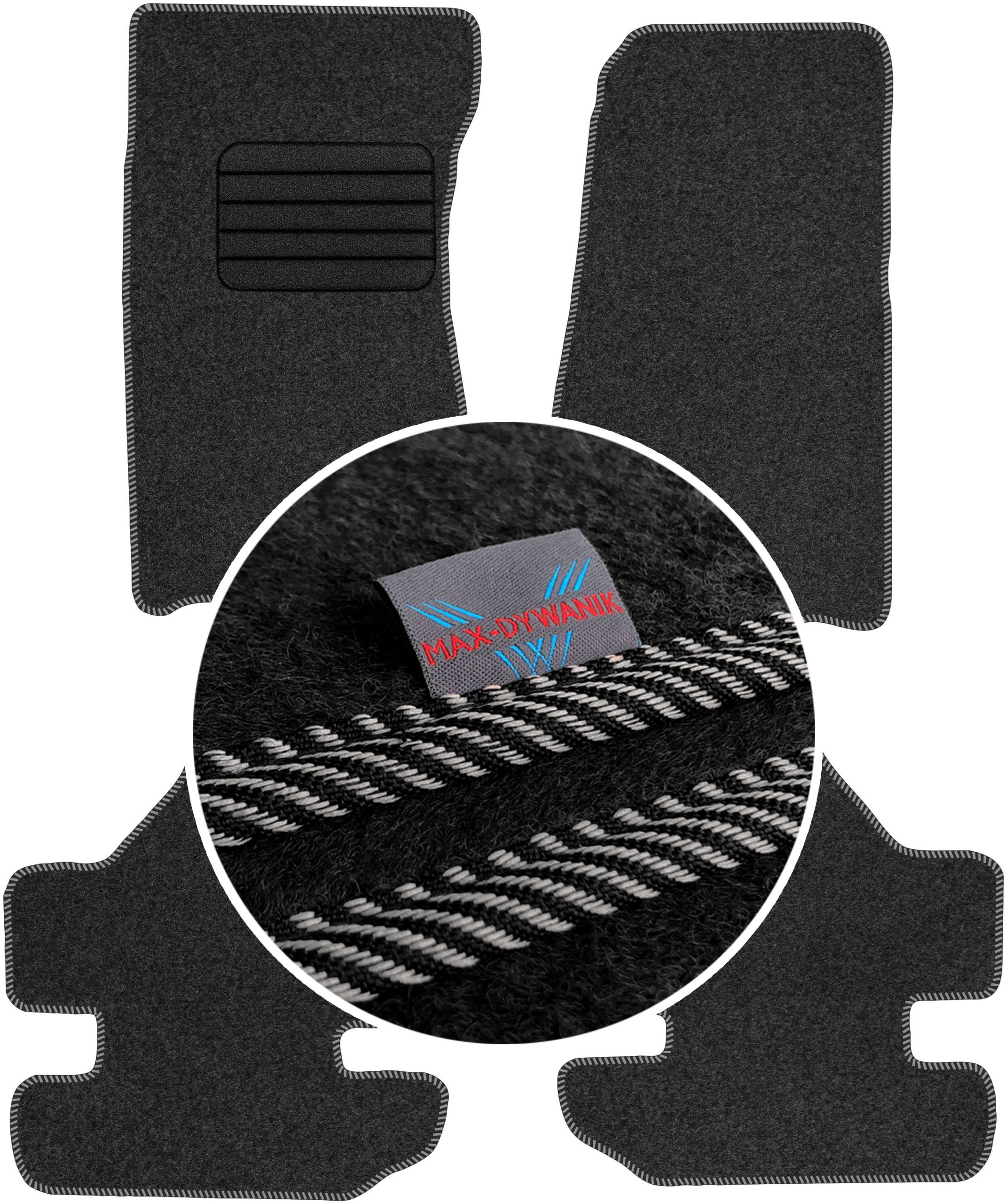 Jeep Wrangler II 2D 2007-2011 Koberce do auta