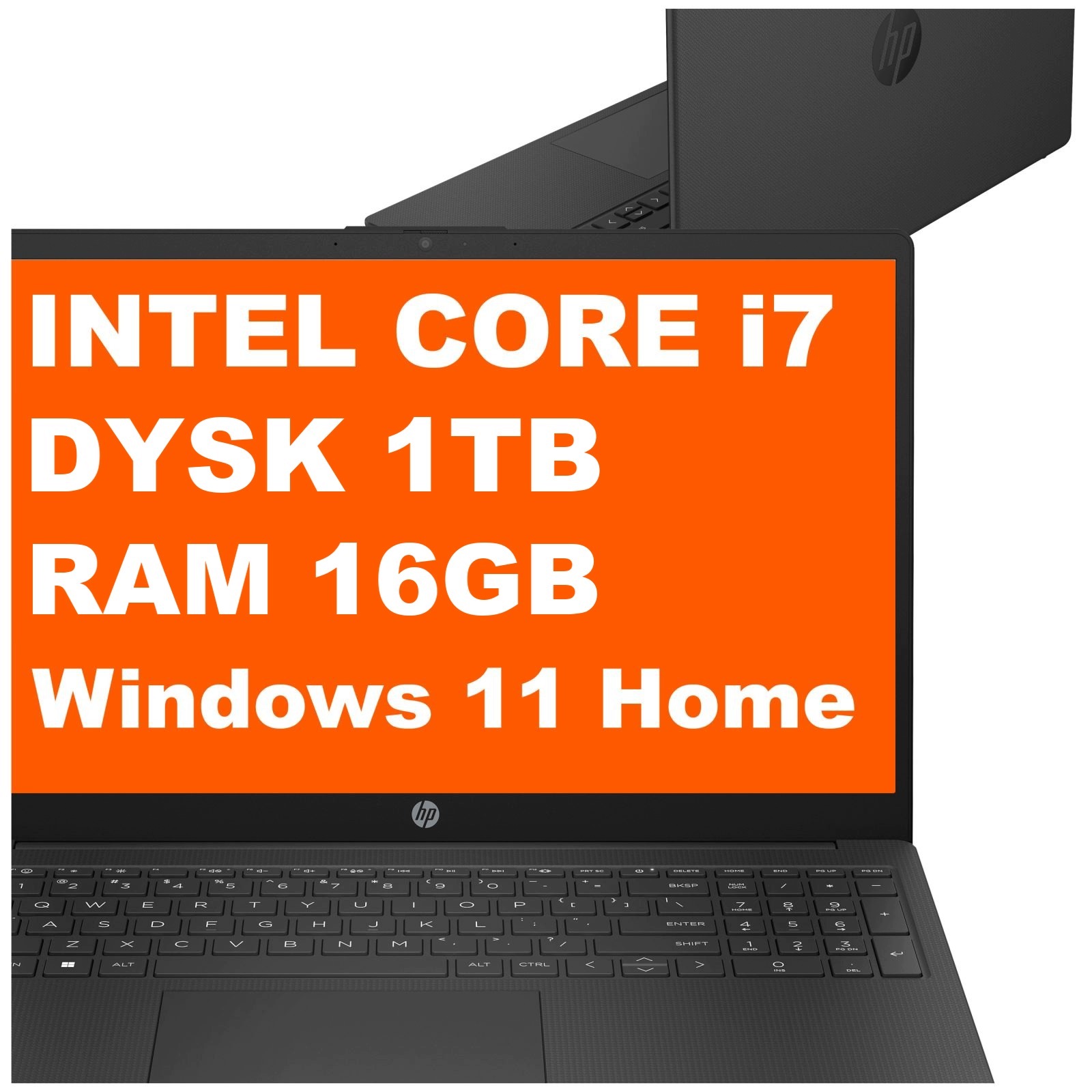Laptop Hp 15-fd Intel i7 16GB 1TB Intel Iris Xe 15,6" Hd Win 11 Czarny