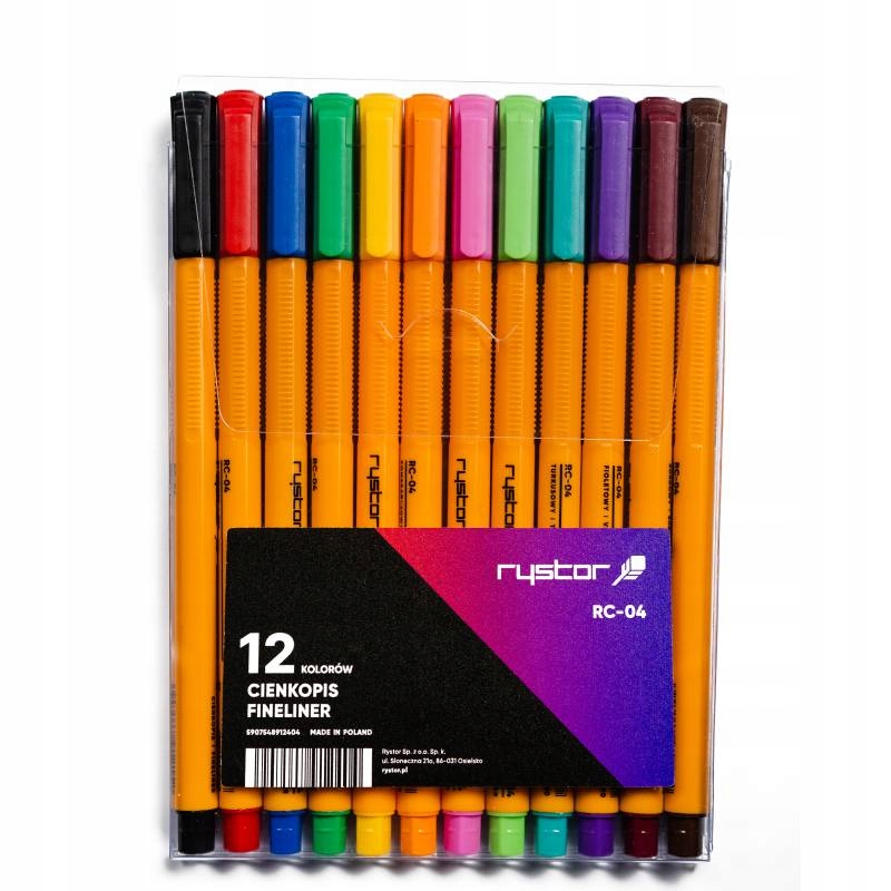 Cienkopis Rystor RC-04 12 Kolorów