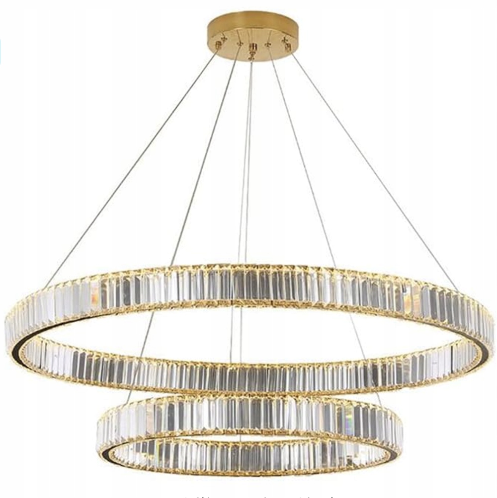Závěsná Led lampa Křišťálový lustr Bohemia 80/40 cm3 40 W Mosaz Iluminar