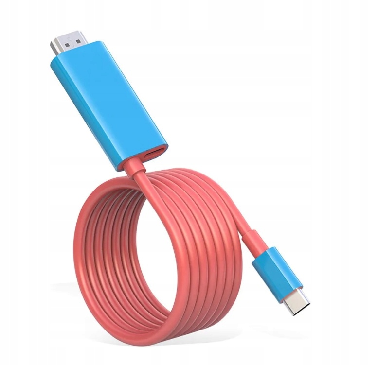 Adapter Przejściówka USB-C - HDMI dla Nintendo Switch Telefon 4K Ultra HD