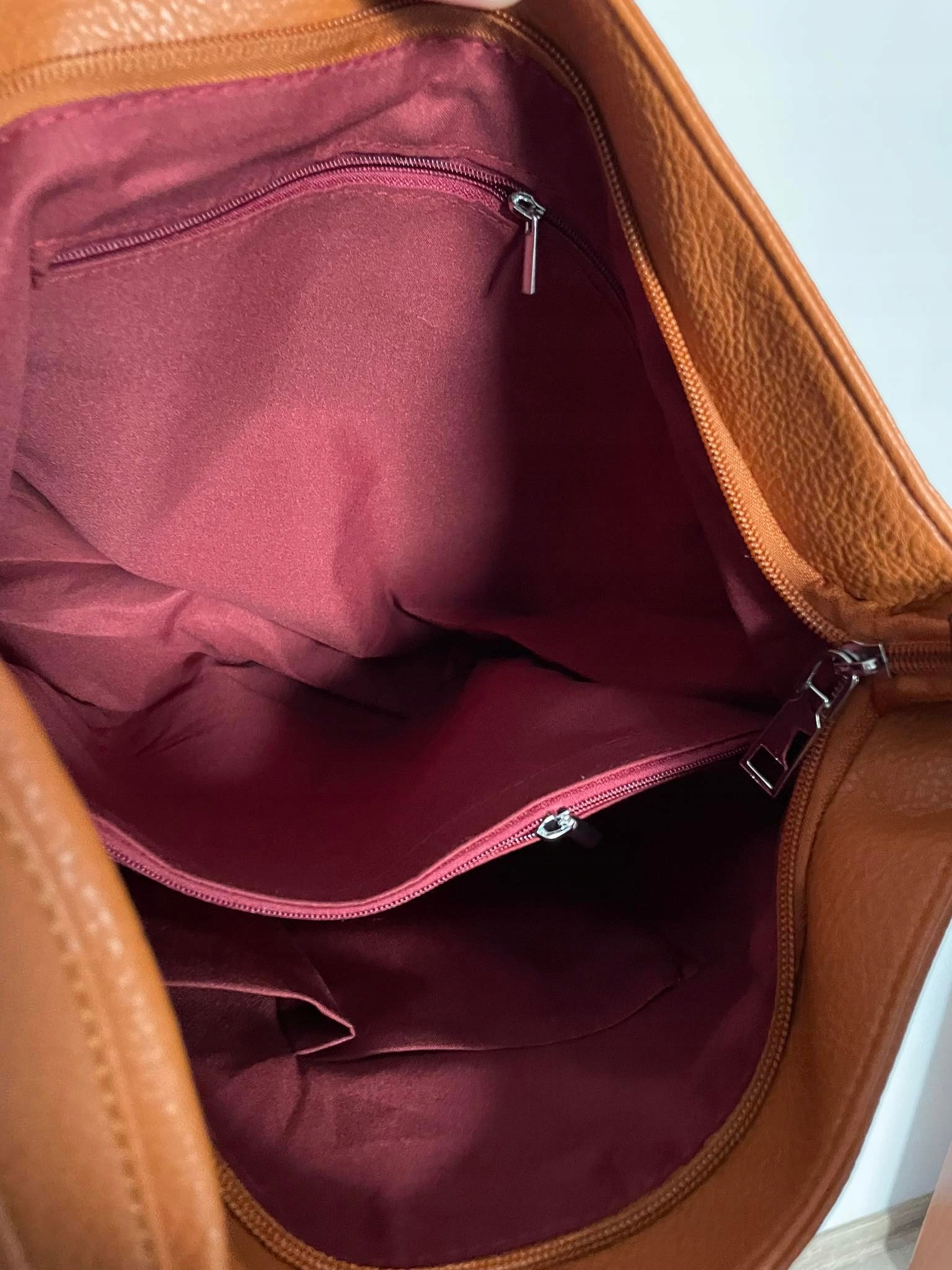 Extra torba plecak worek A4 KOLORY LEKKA ruda Materiał dominujący skóra ekologiczna