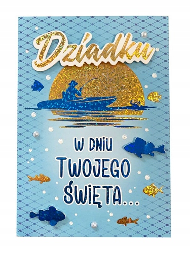 

dla Dziadka Kartka pięknie zdobiona DK878