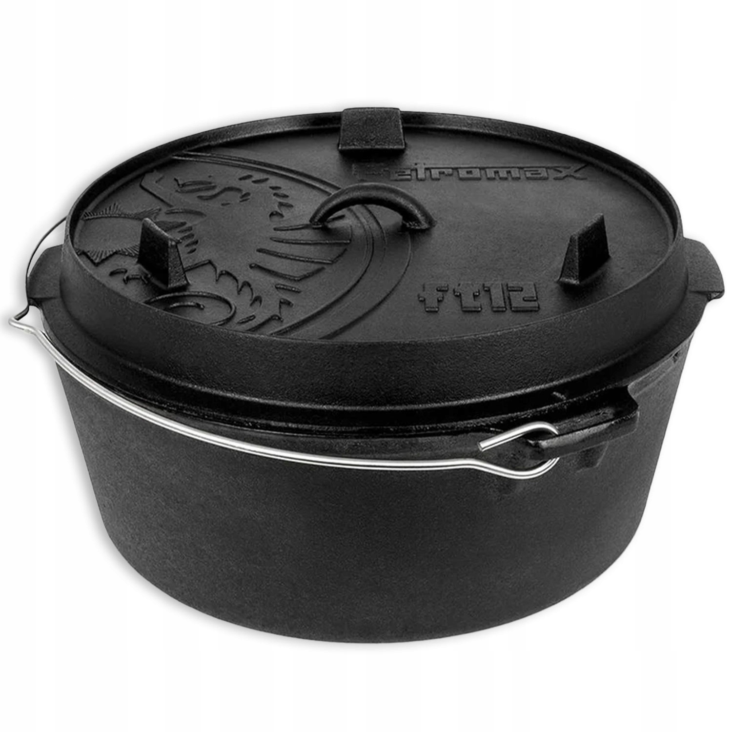Liatinový kotlík Petromax Dutch Oven s plochým dnom 10,8 L