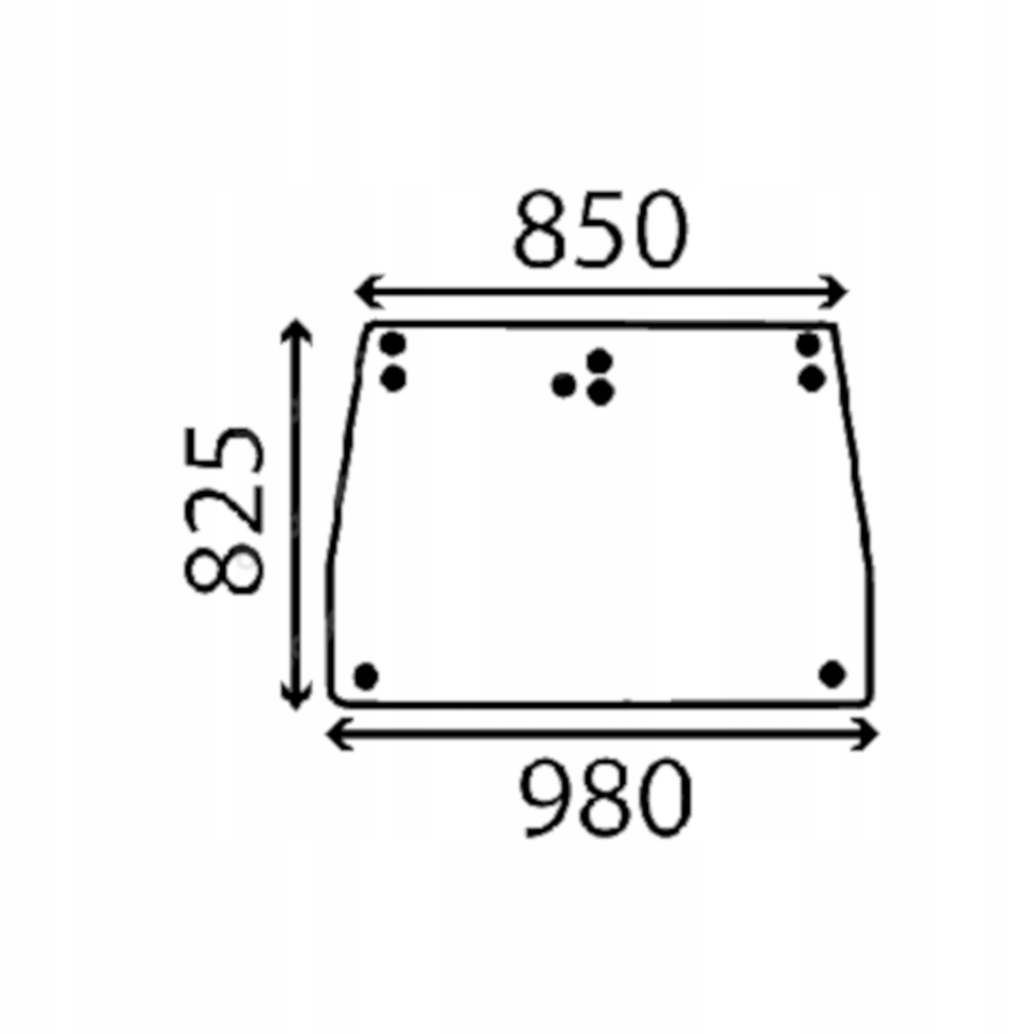sklo Ford zadní 83962011 (3896)