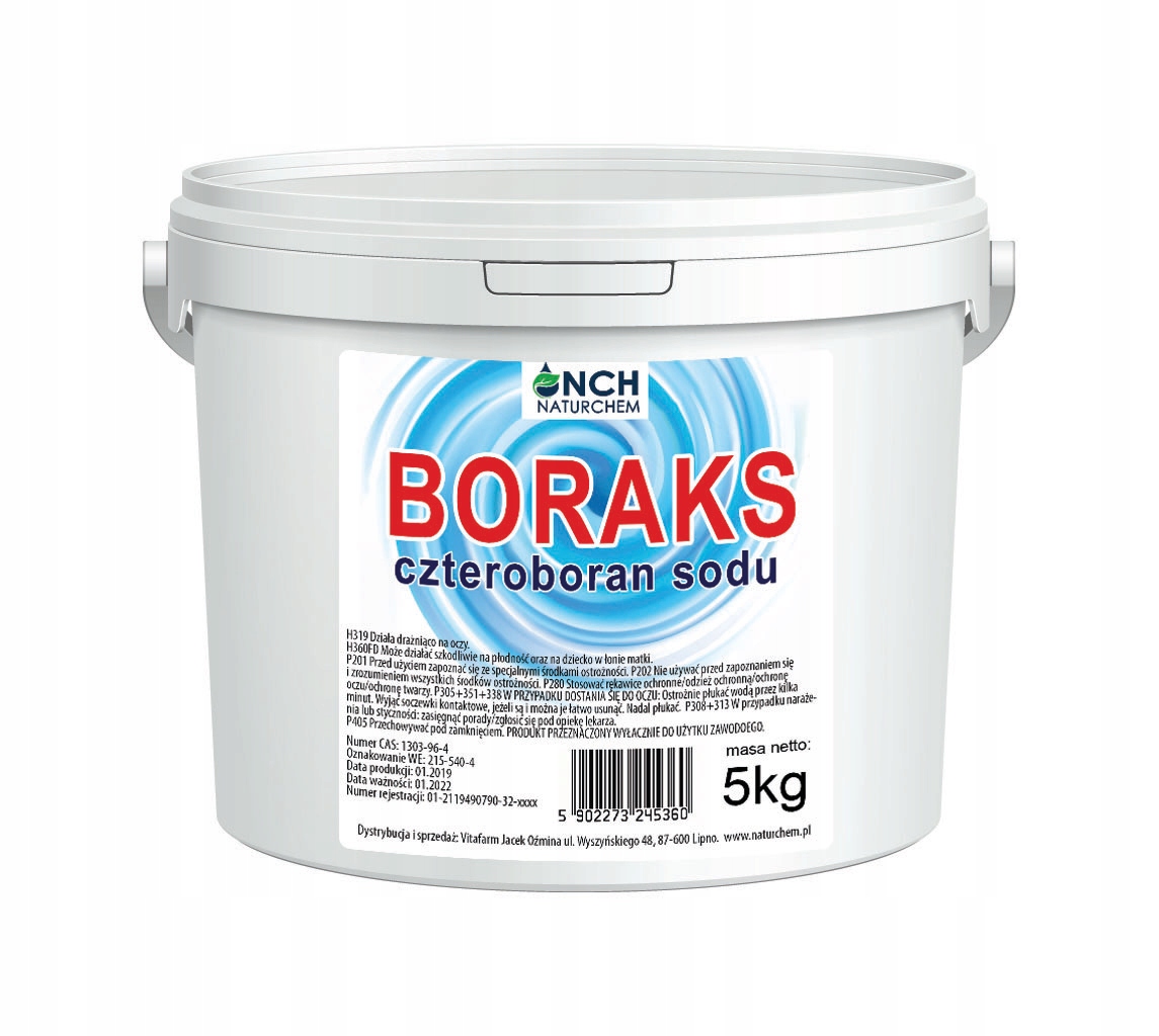 Levně Naturchem Boraks Tetraboritan sodný čistý 5 kg