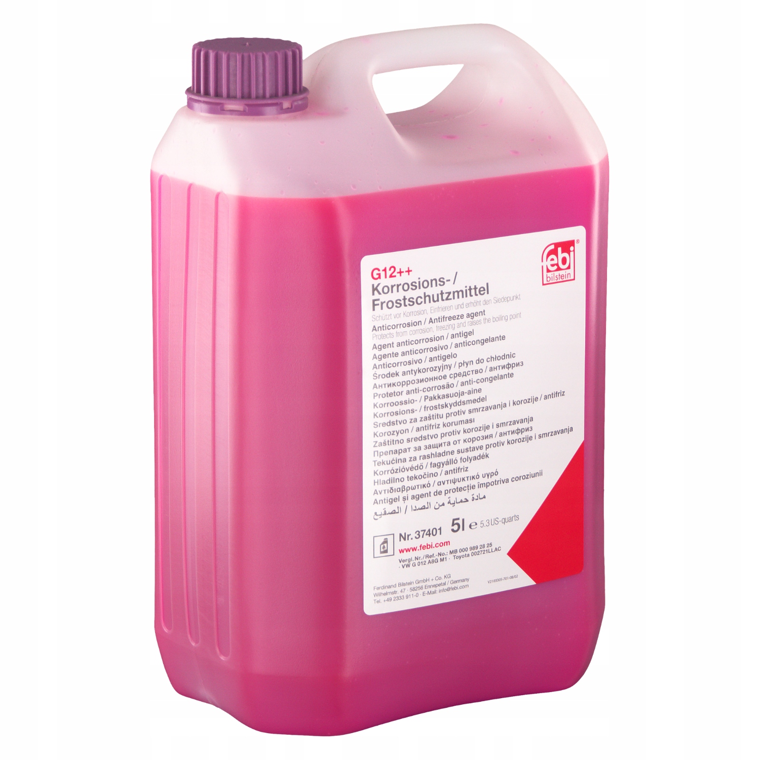 konc.płynu chłodn. 1.5L G12++ liliowy Vw Tl 774 G Swag 30937400