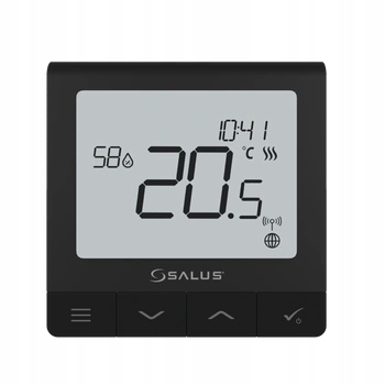 Salus Drôtový/bezdrôtový Regulátor Týždňa Quantum, 230 V Ac, Čierny