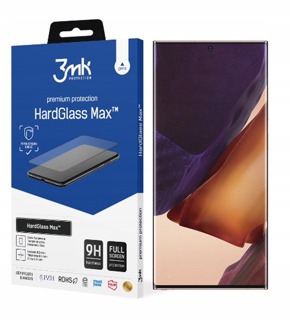 

Hardglass Max 3MK do Samsung N986 Note 20 Ultra
