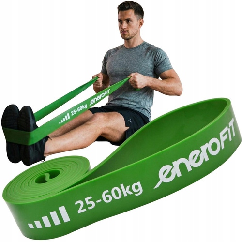 Guma Taśma Oporowa Power Band 25-60KG Zielona