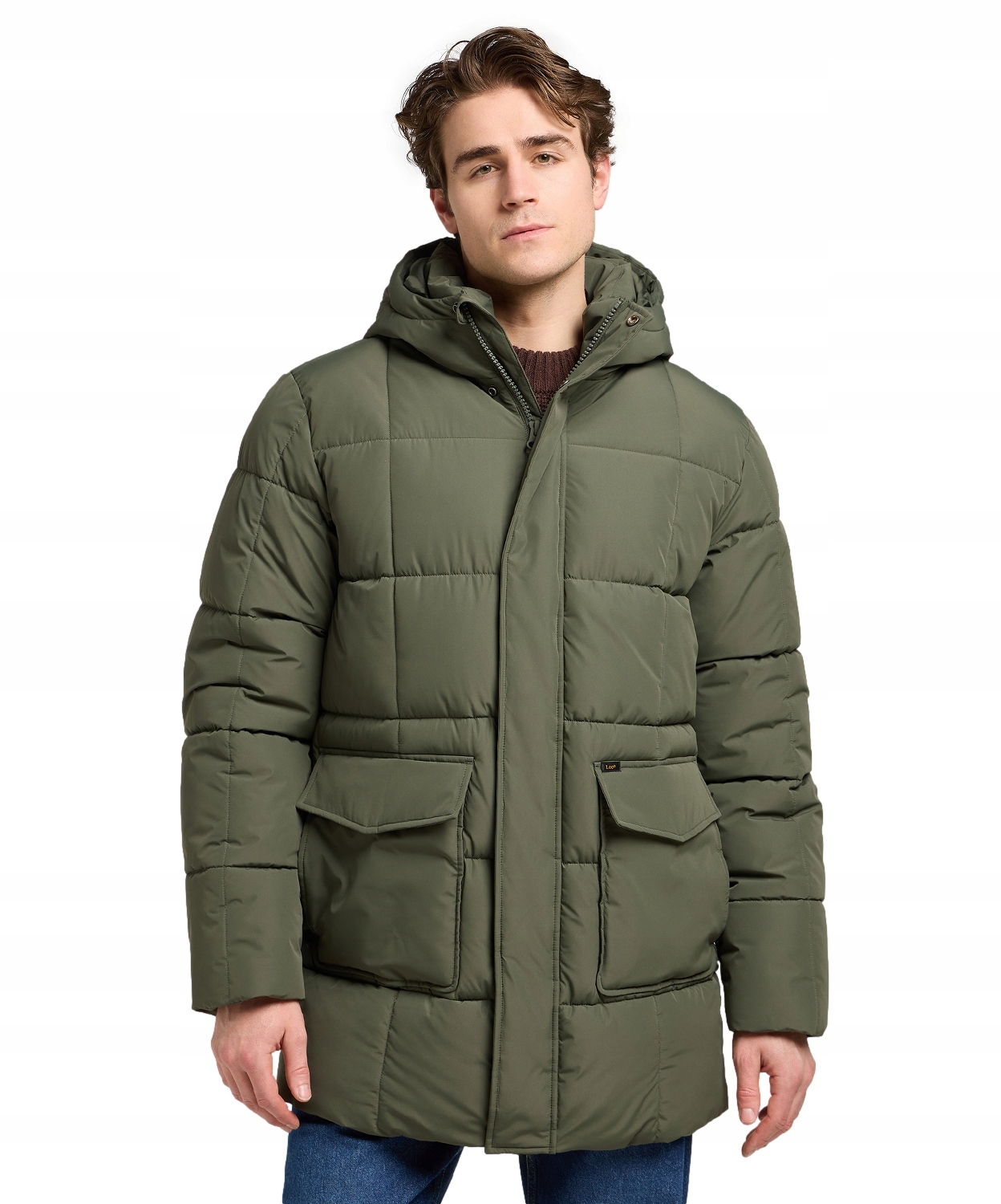 Bunda Lee Mercury Puffer Jacket 112371323 Olive Gray M