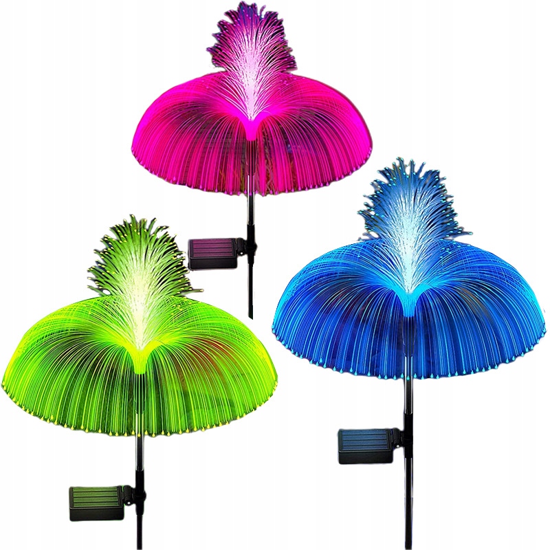 

2 Szt Lampa Solarna Ogrodowa Meduza Lampka Ozdoba