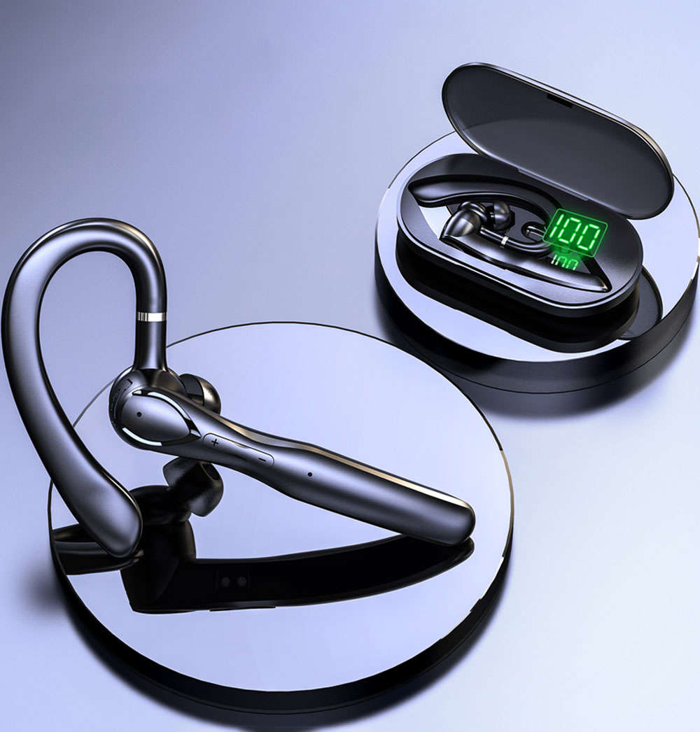 BEZPRZEWODOWA SŁUCHAWKA DO ROZMÓW BLUETOOTH 5.1 MOŻLIWOŚĆ POŁĄCZENIA 2 TEL. Czas czuwania 100 h