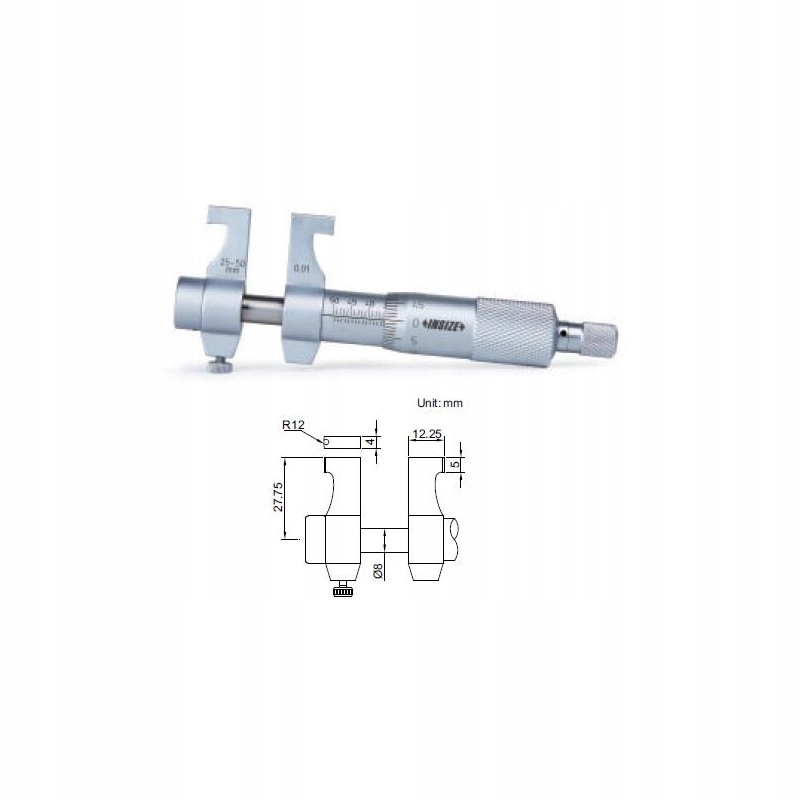 Внутрішній мікрометр mmwd діапазон 50-75 мм 3220-75