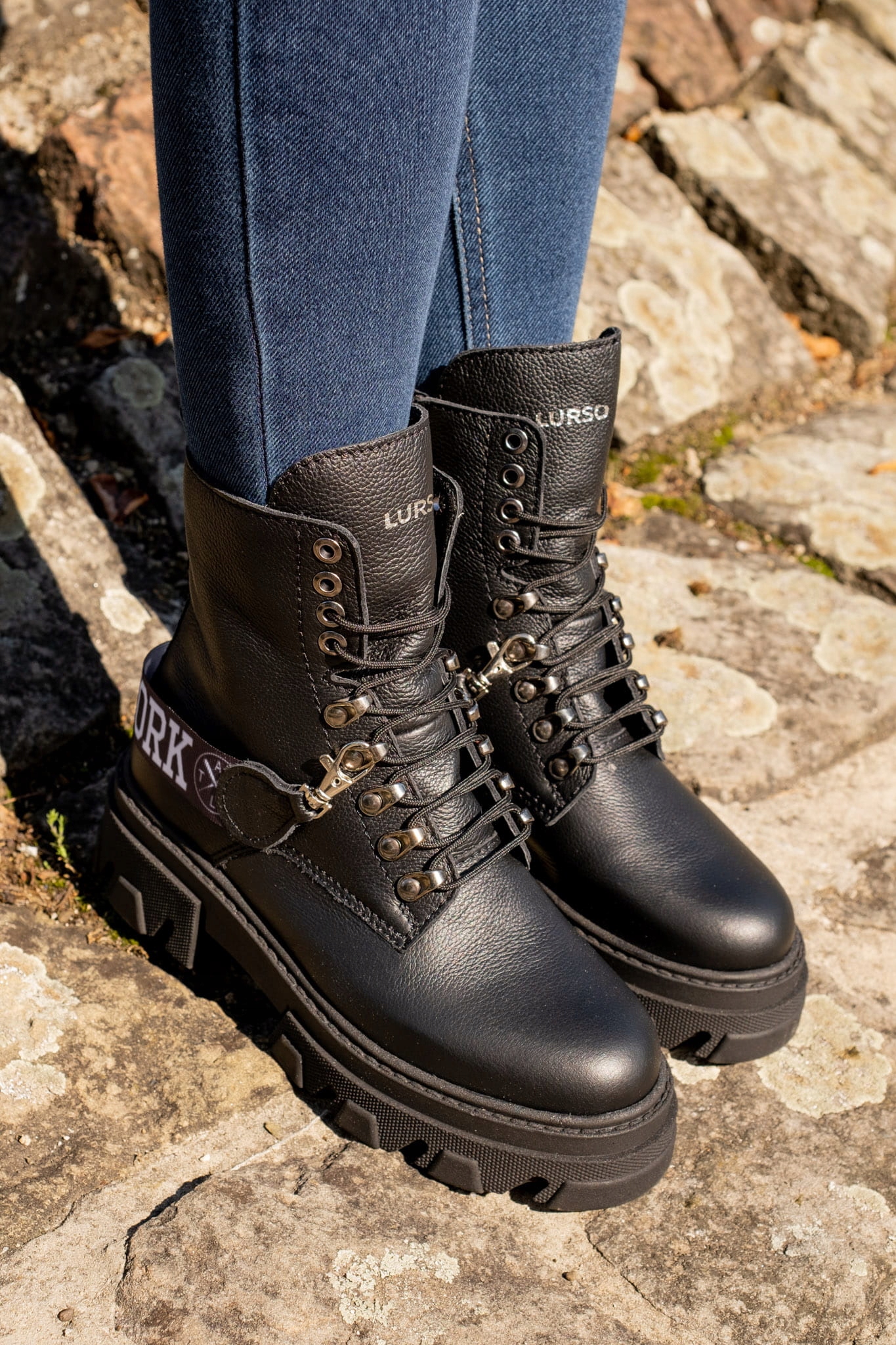 Trapery damskie SKÓRA PRODUKT PL czarne botki 41 Kod producenta 1136-592