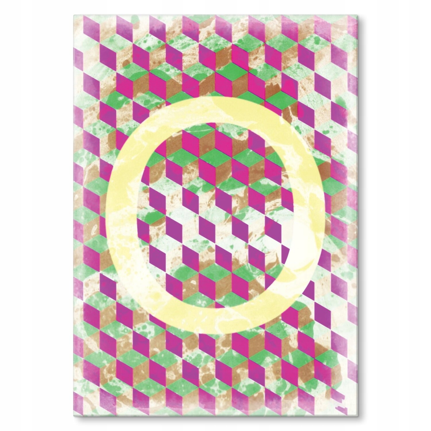 Kovový plakát Písmeno O Šidítko Plech 42 x 59,4 cm Dárek