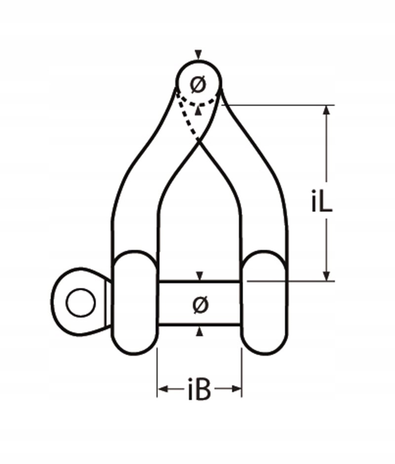 6 mm Szekla Skręcona Kwasoodporna A4 1-szt Marka inny