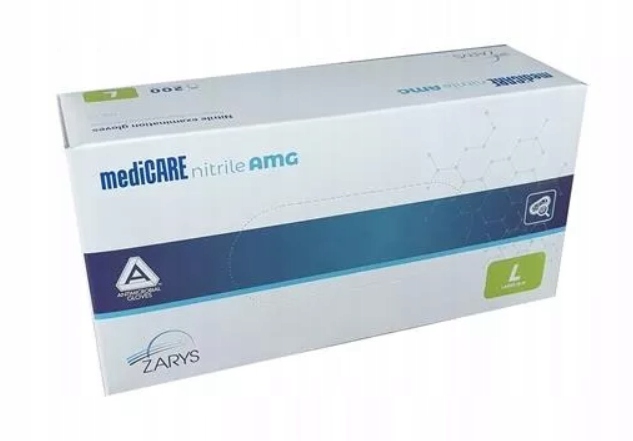 

Rękawice Nitrylowe Zarys mediCare Amg r. L 200 szt