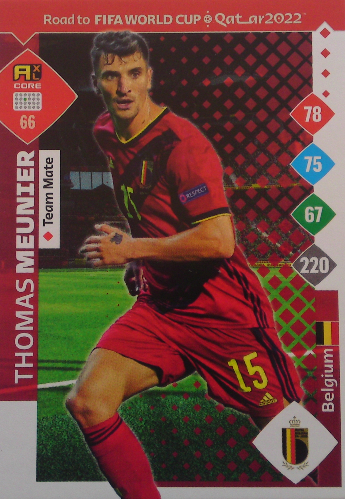 Panini Road Fifa World Qatar 2022 Team Mate Thomas Meunier 66