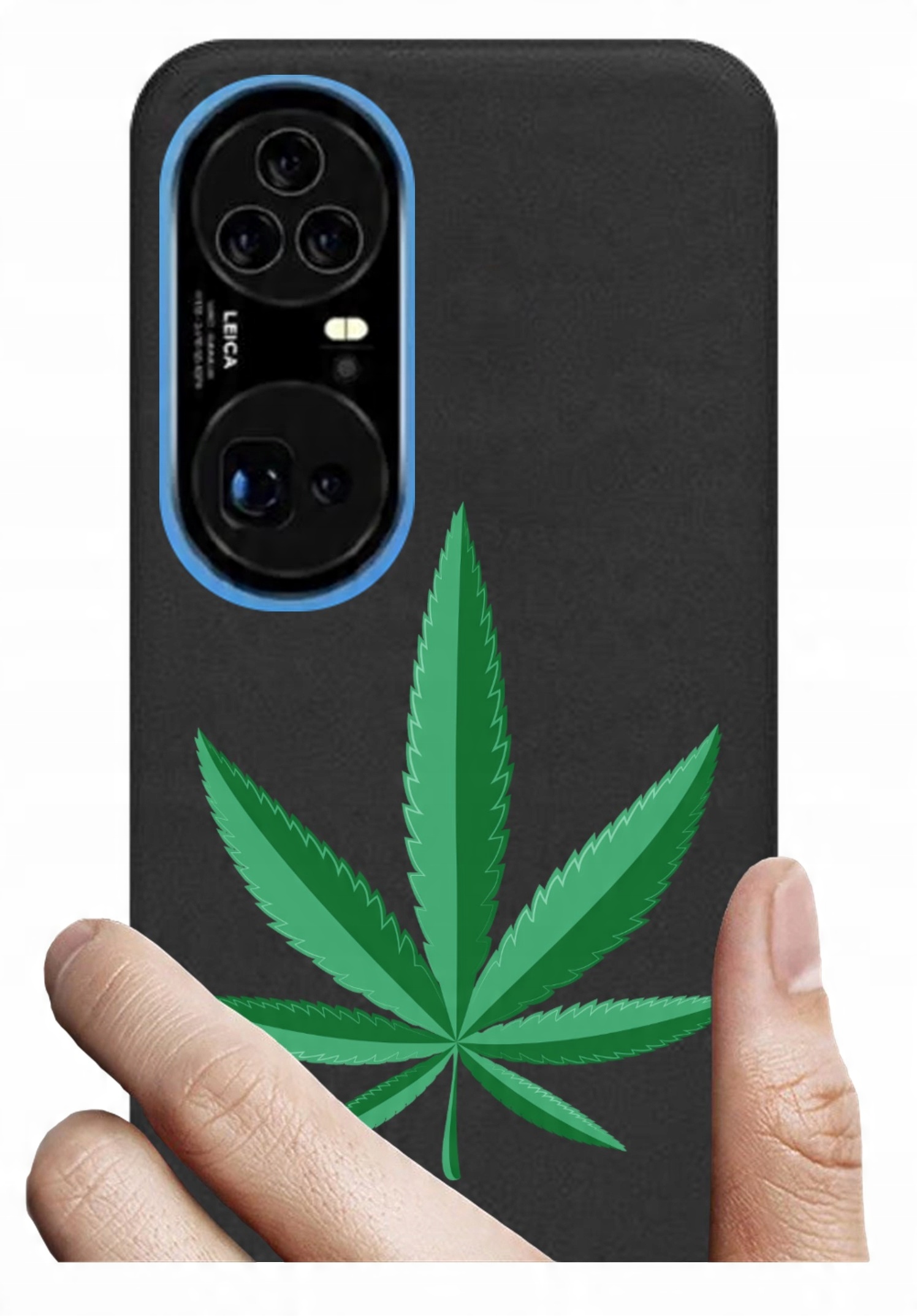 

Etui czarne matt do Huawei P50 Pro wzory nadruk