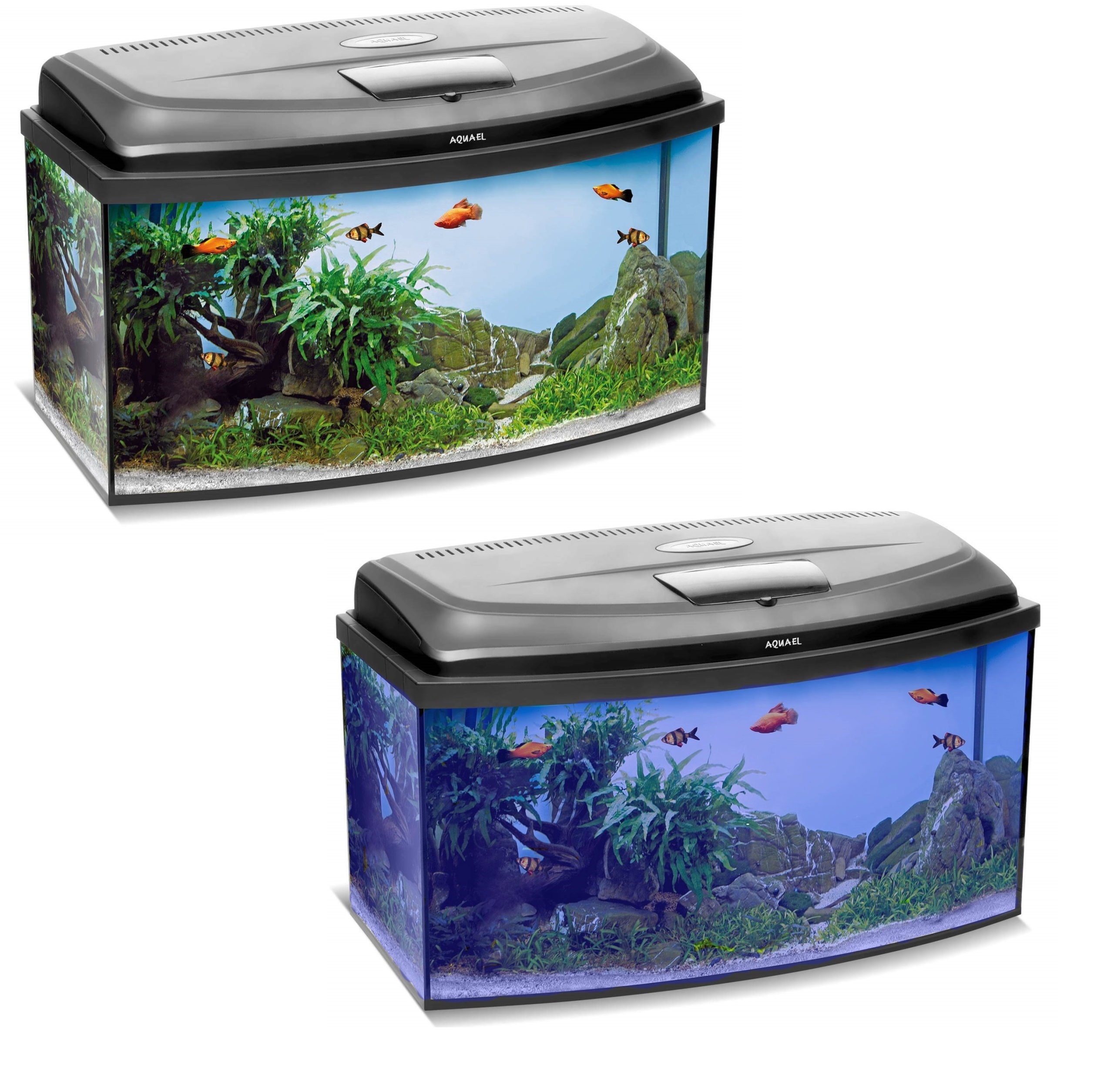 Aquael 40 Box Akvárium S Led Osvětlením Den Noc Kompletní Sada Profilů