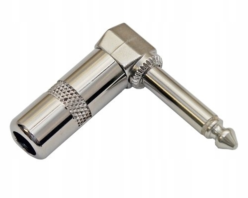 Wtyk Jack kątowy 6,3mm Mono