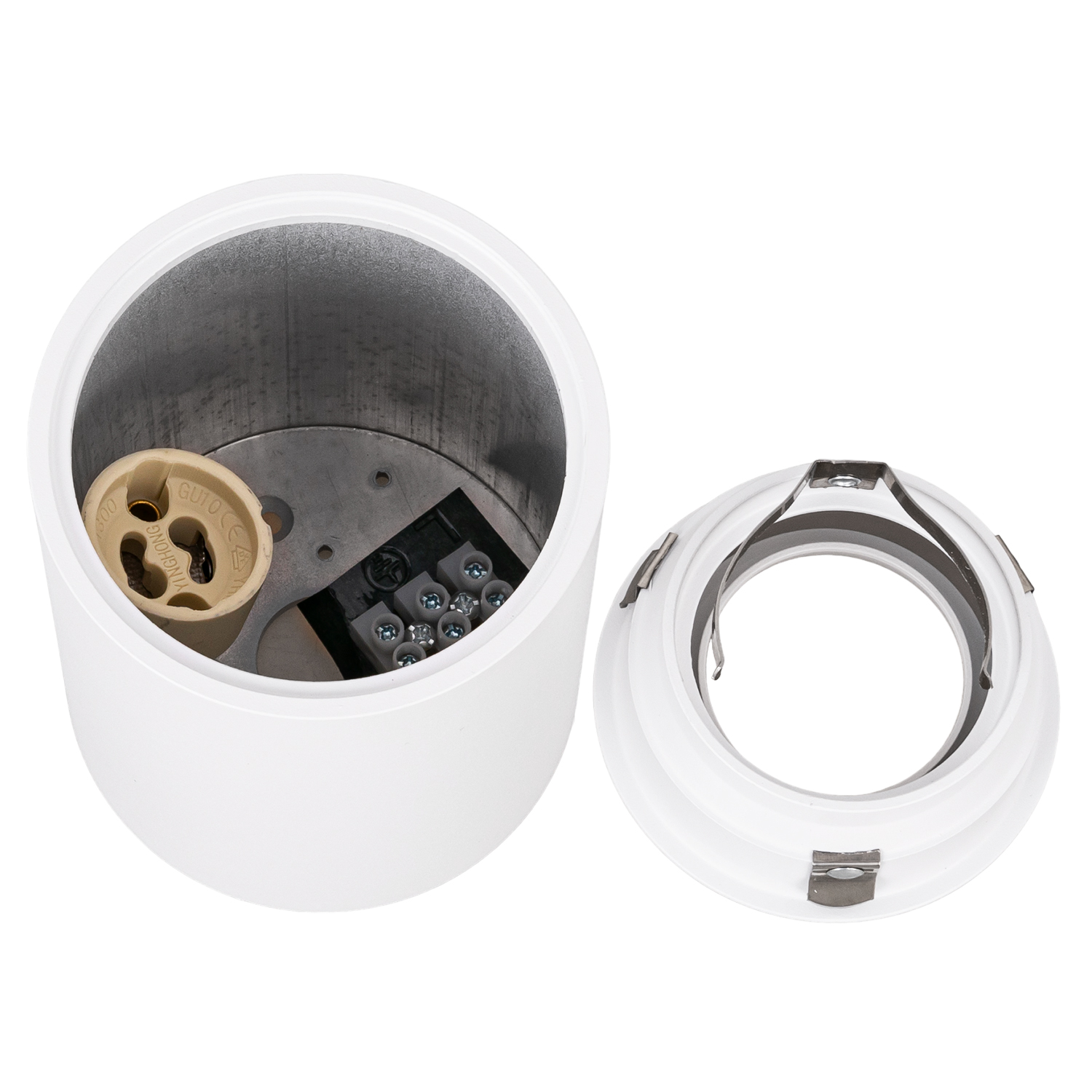 4x Oprawa natynkowa Halogenowa TUBA LED GU10 biała SPOT sufitowa do POKOJU Kształt okrągły