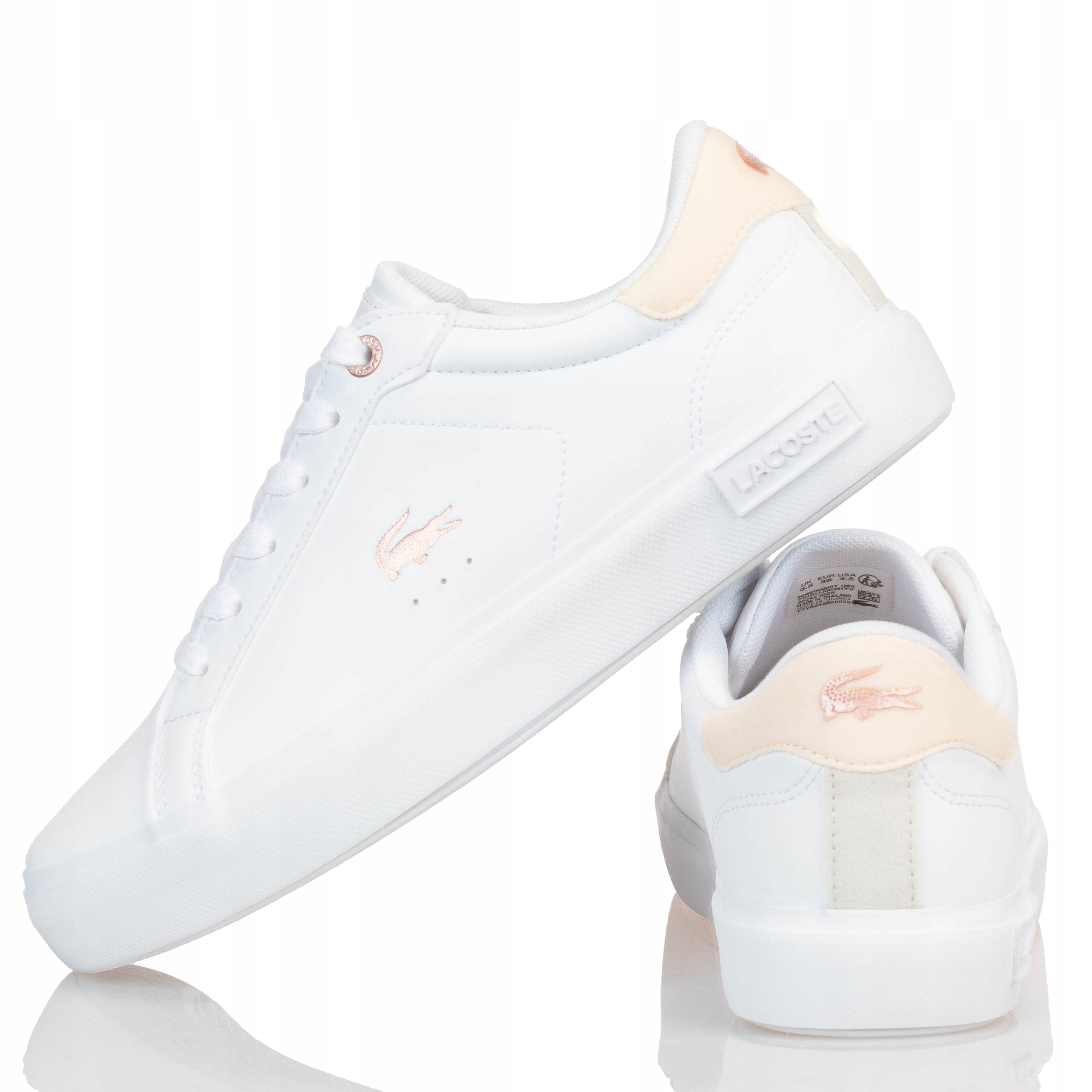 Buty Lacoste Powercourt 1265 Suj Damskie Tenisówki Sneakersy Białe R-37,5
