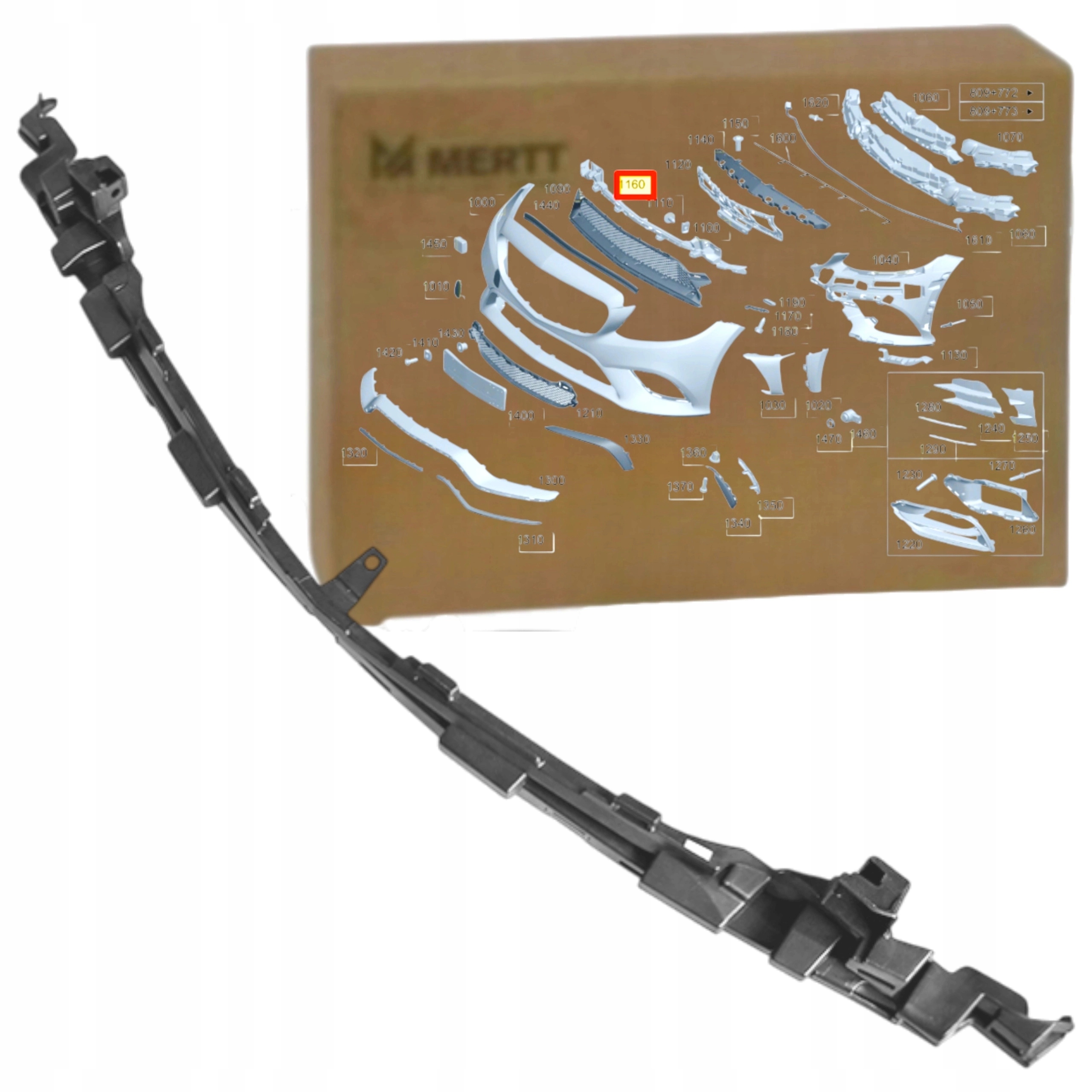 Mercedes C-třída W205 Amg Lift Zesílení Nárazníku Upevnění A2058855902