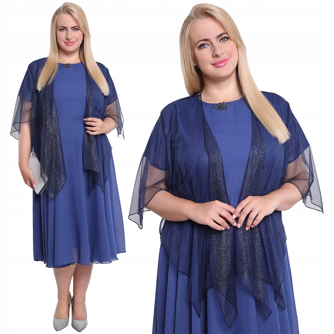 Modré bolerko s modrými ozdobami Uni.