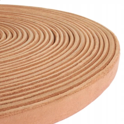 Kožený opasek 4mm/16mm přírodní 10mb.