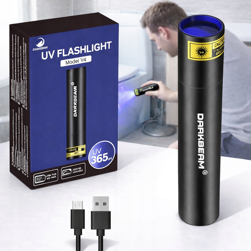 Darkbeam Latarka Uv Led 365nm – Usb-c, akumulatorowa