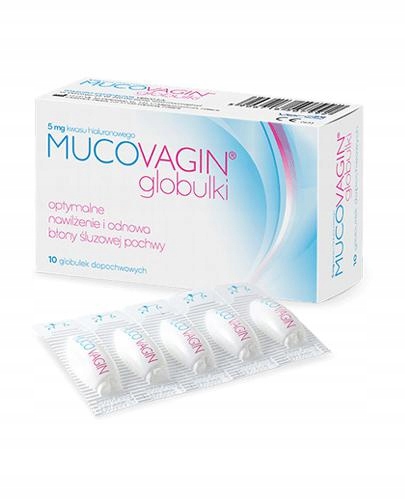 

Mucovagin Globulki dopochwowe 10 szt