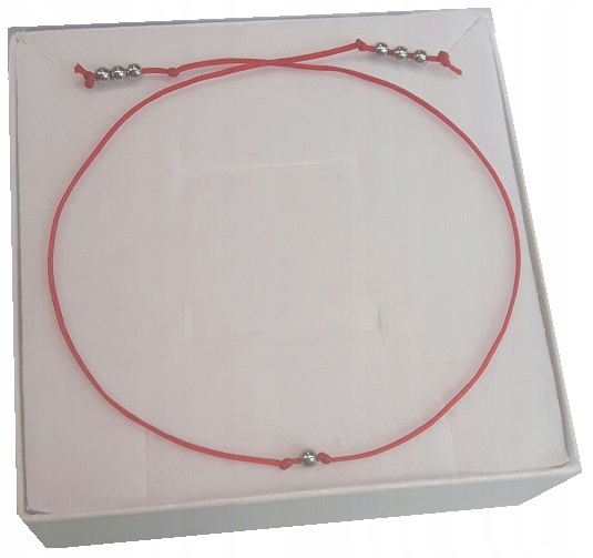 

Srebrna bransoletka szczęścia sznurkowa Srebro 925