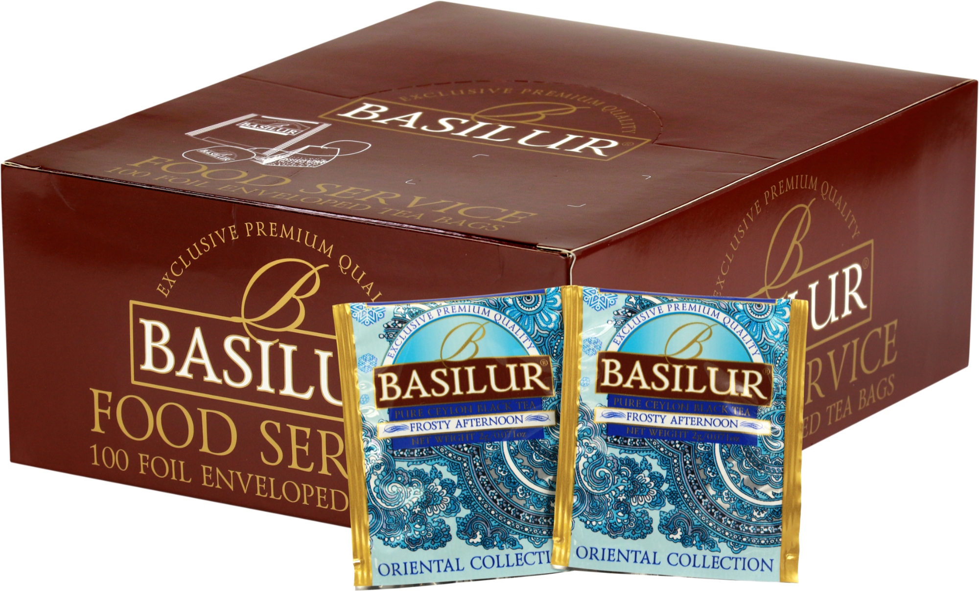 Levně Čaj černý Basilur Frosty Afternoon expresní Marakuja HoReCa 100 Ks