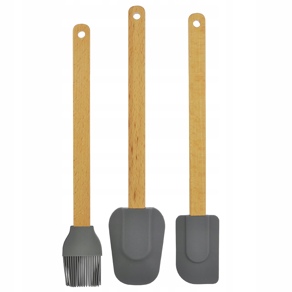 

Przybory Silikonowe Łopatka Szpatułka Pędzelek 3EL