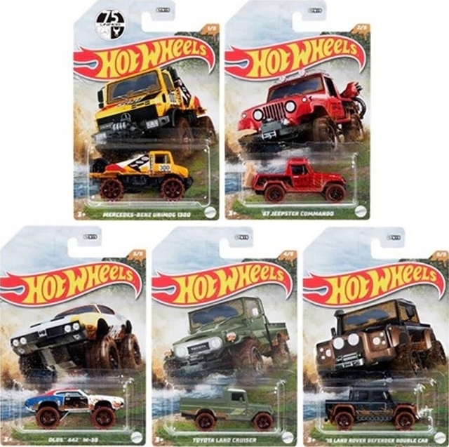 

Mud Runners cały set 5 sztuk Off-road Hot Wheels