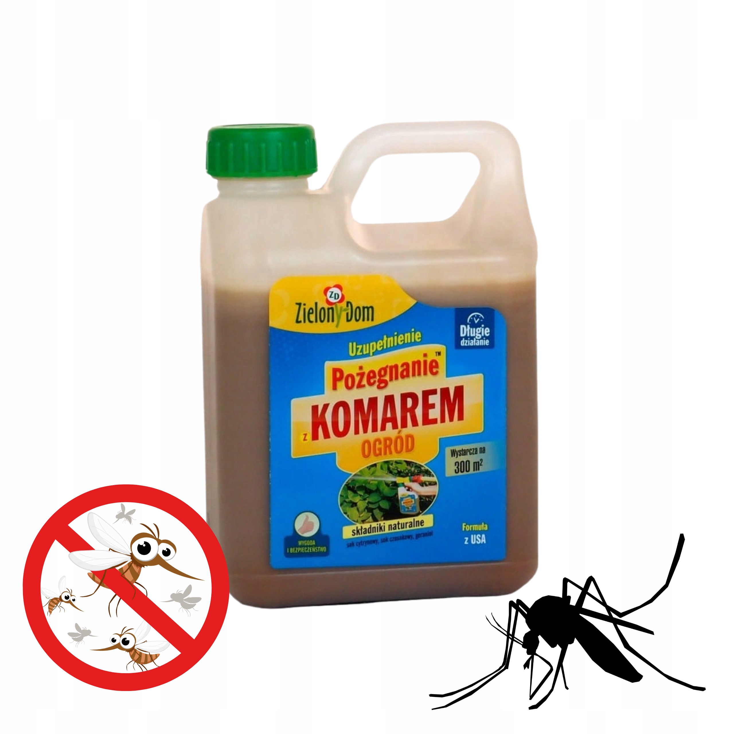 Zielony Dom Uzupełnienie Płynu Przeciwko Komarom Środek Eko Skuteczny 950ML