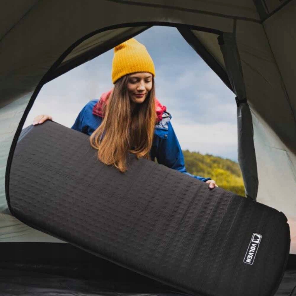 Mata biwakowa samopompująca Volven ULTRALIGHT - czarna karimata do spania EAN (GTIN) 5904013000383