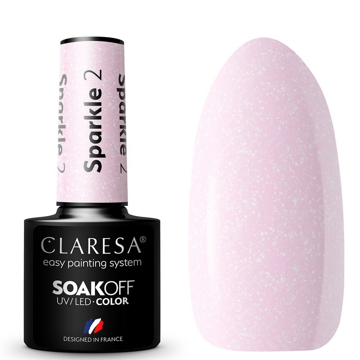 

Claresa Lakier Hybrydowy Brokatowy Sparkle 2