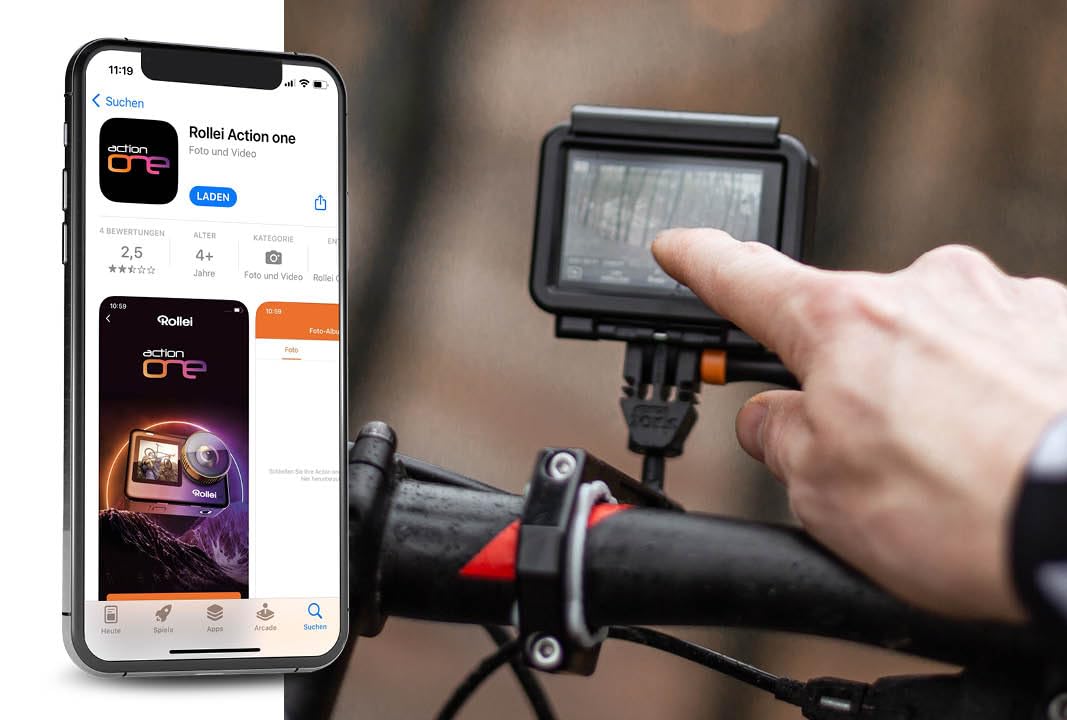 ROLLEI Action One Lite Kamera 4K Wideo 20MP Zdjęcia Stabilizacja — miniatura 6