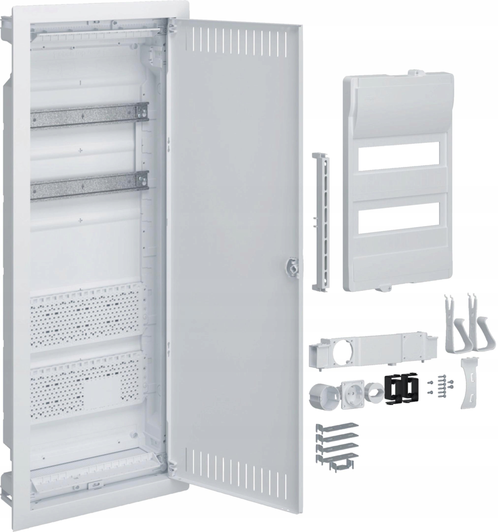 Podomítkový hybridní rozvaděč, 2 x 12 modulů, Hager Volta VU602PLH