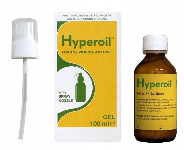 HyperOil żel na Odleżyny Blizny Oparzenia Hemoroidy 100 ml spray