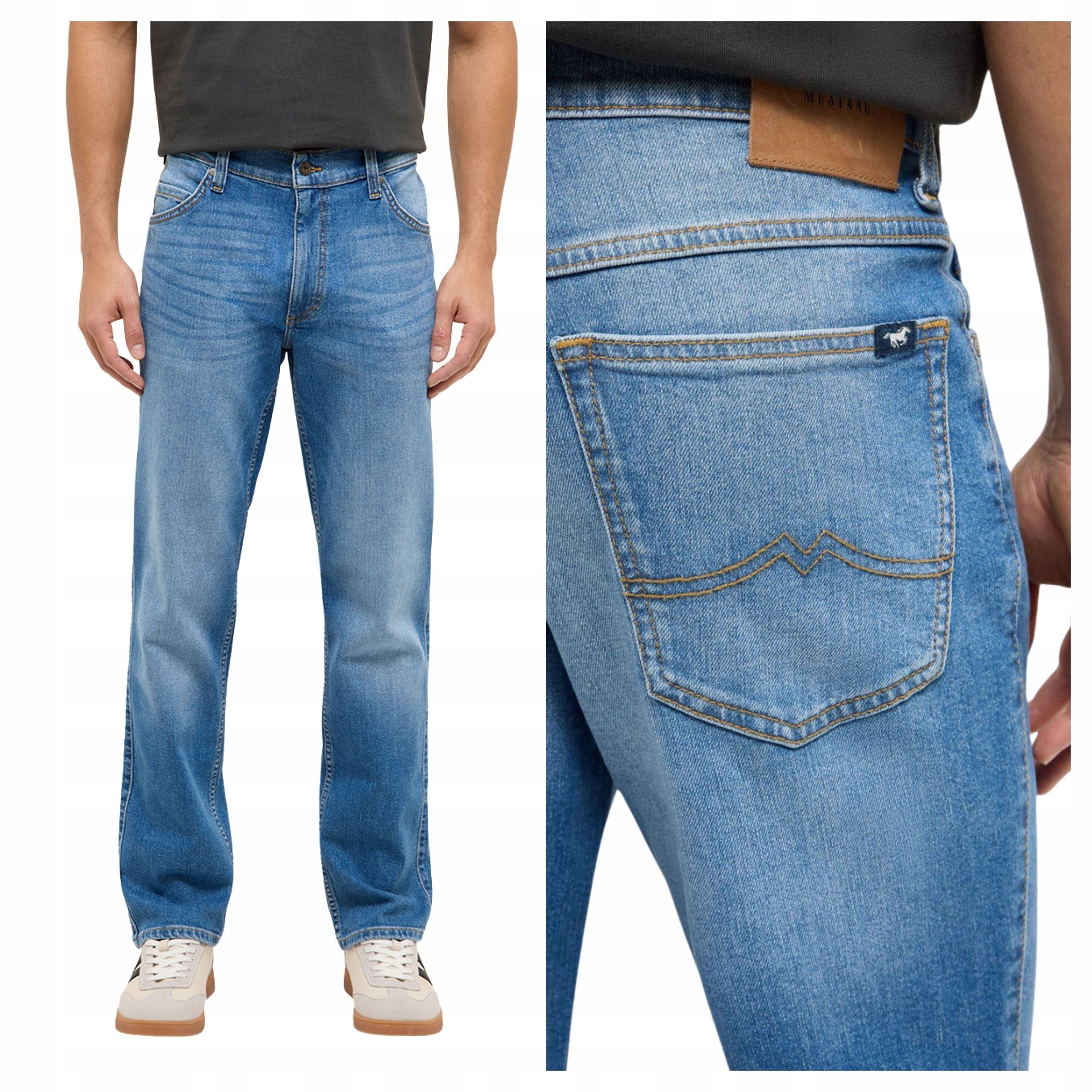 Pánské kalhoty Mustang Style Tramper Straight Jeans modré W34 L34