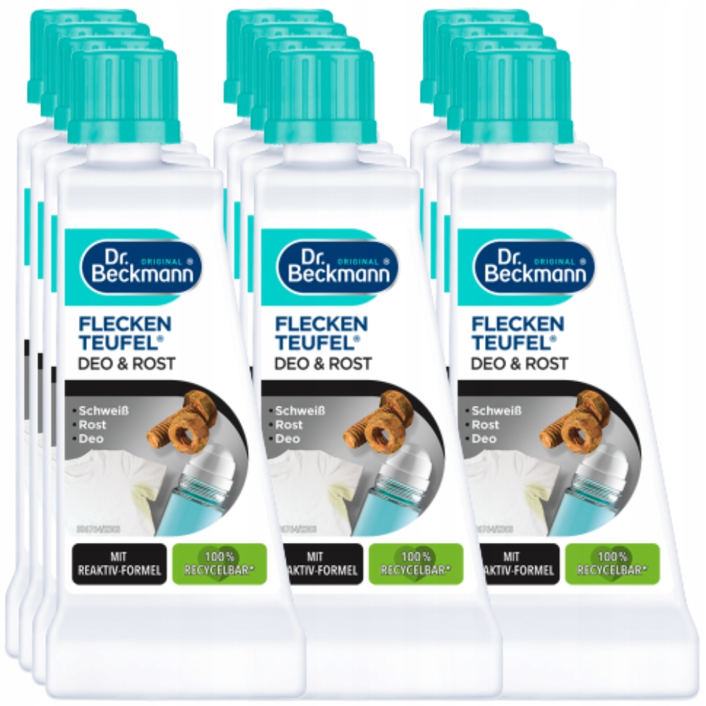 Levně Dr. Beckmann Odstraňovač skvrn, deodorant, skvrny od potu 12x50 ml